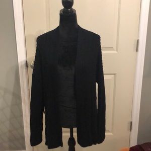 Black tahari cardigan with cute side buttons!